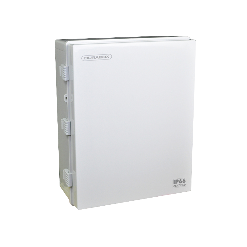 Durabox Box Panel Plastik ABS 400x500x200 mm Abu-Abu Lengkap Base Plate