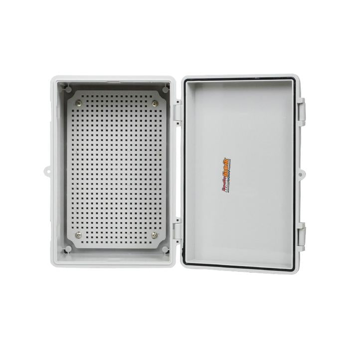 Durabox Box Panel Plastik ABS 190x290x140 mm Abu-abu Lengkap Base Plate