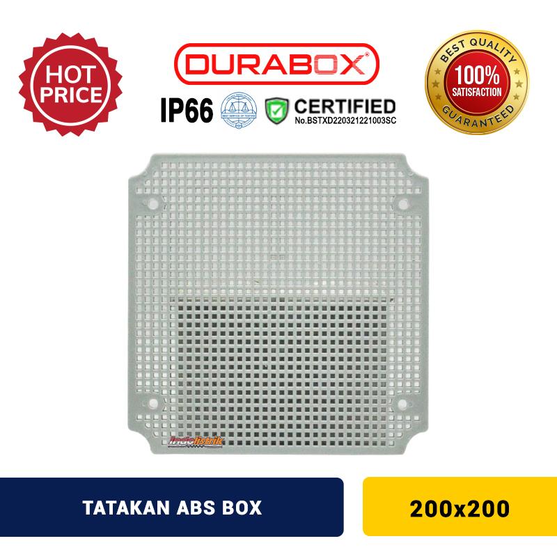 Tatakan ABS Box Plastik Base Plate 200x200 mm Abu-abu