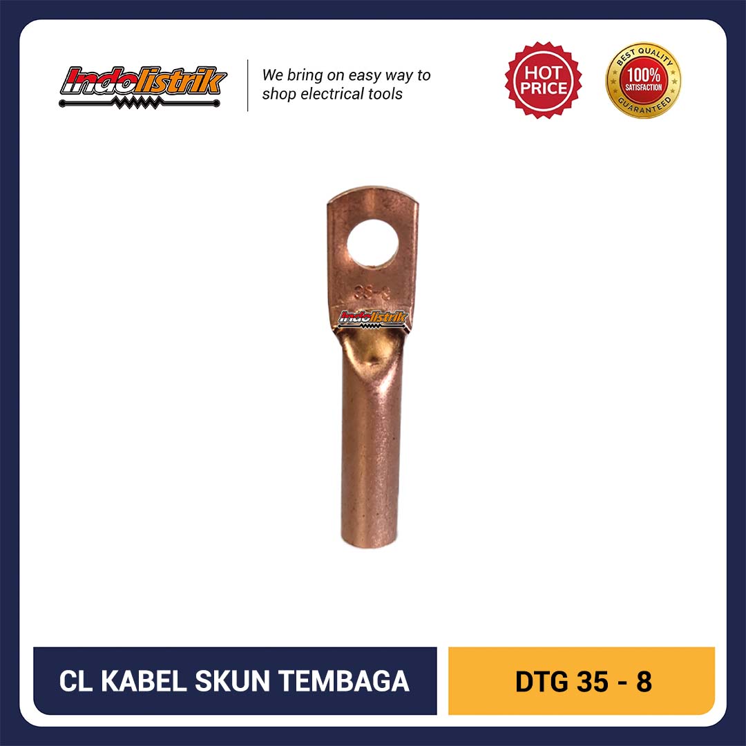 CL Kabel Skun Long Barrel DTG Size 35 Lubang Baut M8