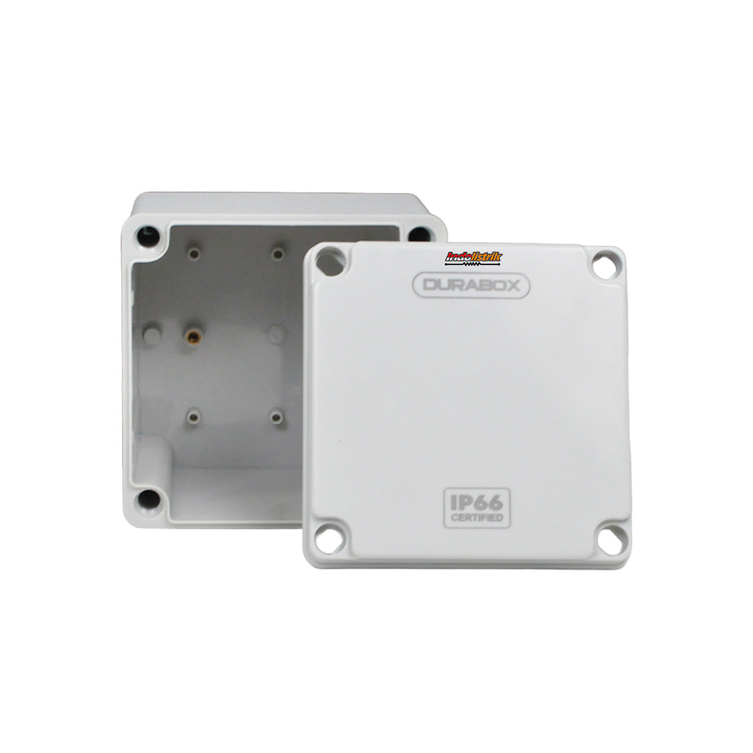 Durabox ABS Junction Box Plastik 125x125x100 mm Abu-abu