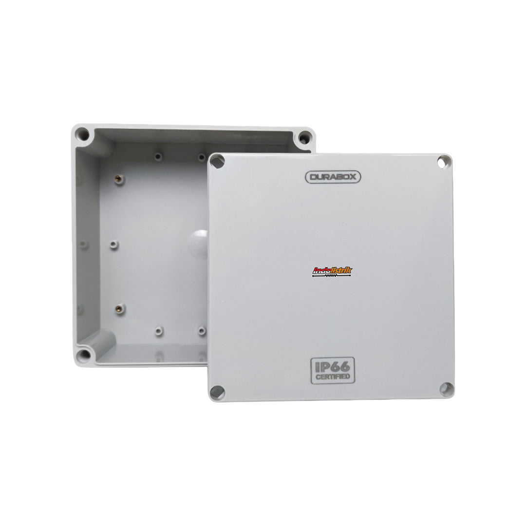 ABS Junction Box Plastik 200x200 x 95 mm Abu-abu Durabox