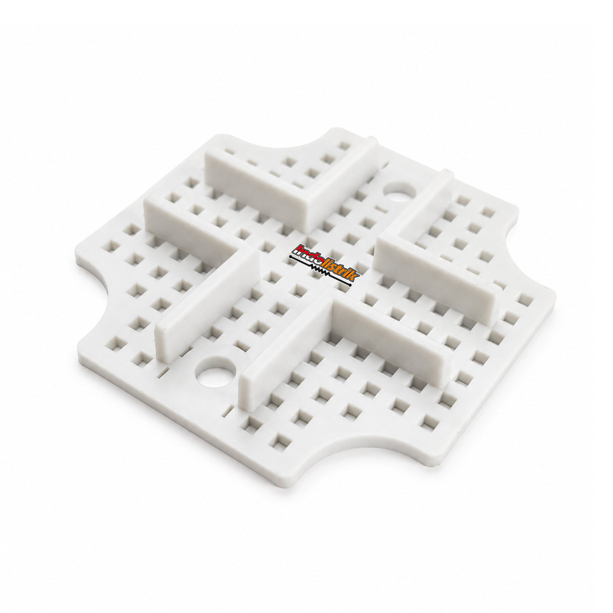Durabox Tatakan Box Plastik 80x80mm Base Plate Dudukan Junction Box ABS Warna Abu Abu