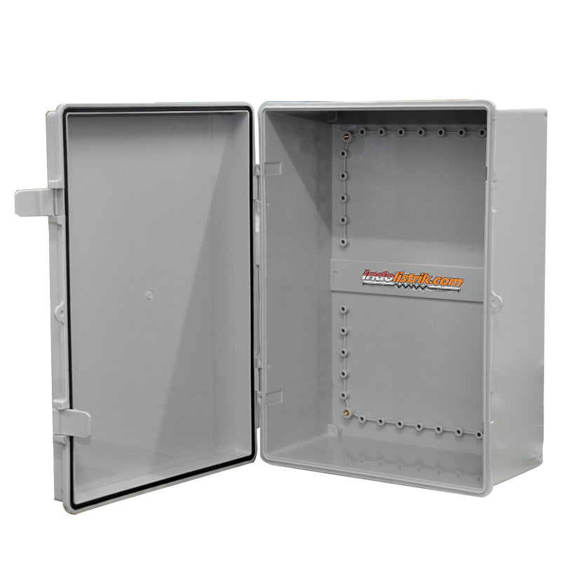 Durabox Box Panel Plastik ABS 290x390x160 mm Abu-Abu Lengkap Base Plate