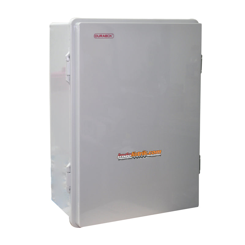 Durabox Box Panel Plastik ABS 290x390x160 mm Abu-Abu Lengkap Base Plate