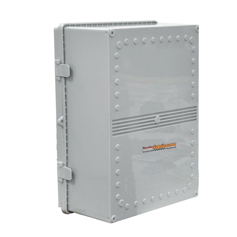 Durabox Box Panel Plastik ABS 290x390x160 mm Abu-Abu Lengkap Base Plate