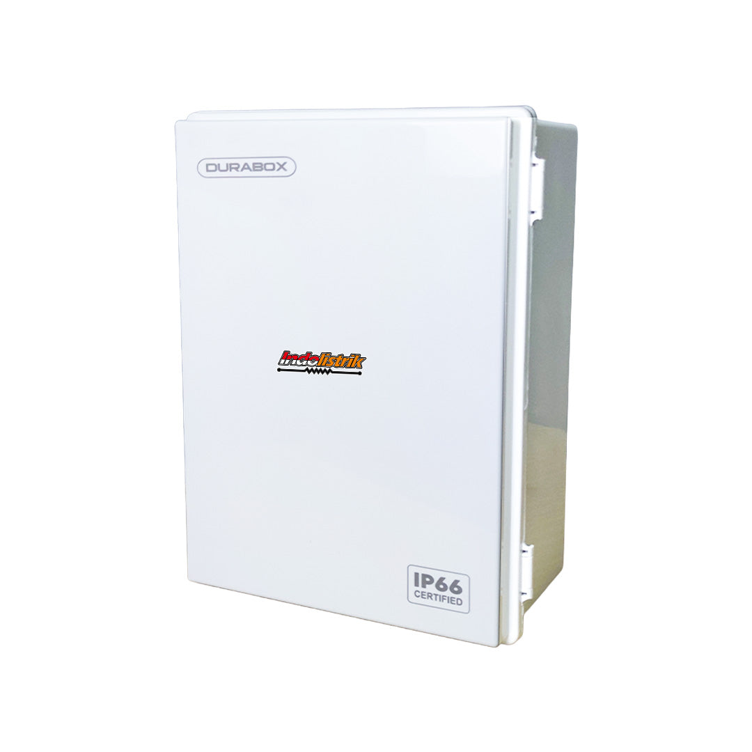 Durabox Box Panel Plastik ABS 290x390x160 mm Abu-Abu Lengkap Base Plate