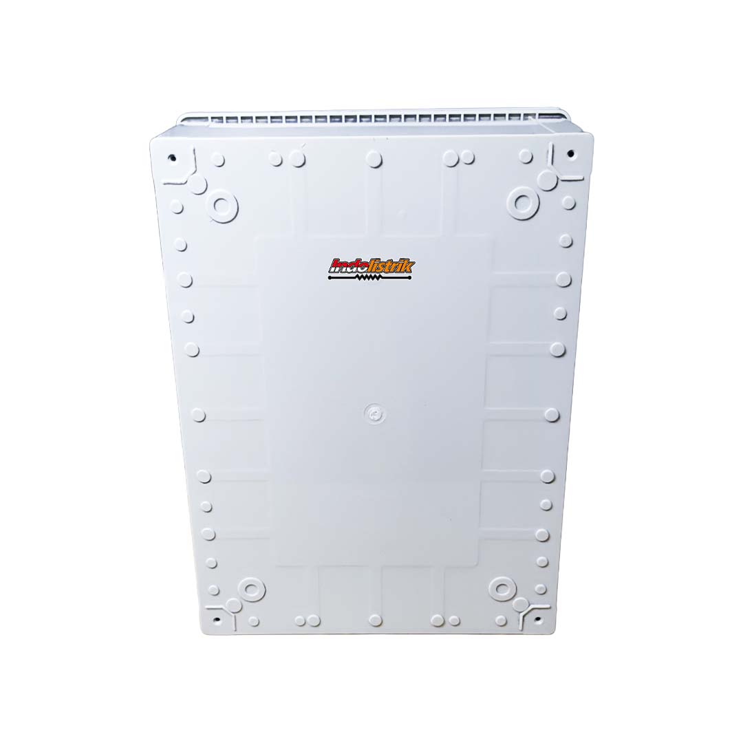 Durabox Box Panel Plastik ABS 300x400x180 mm Abu-Abu Lengkap Base Plate