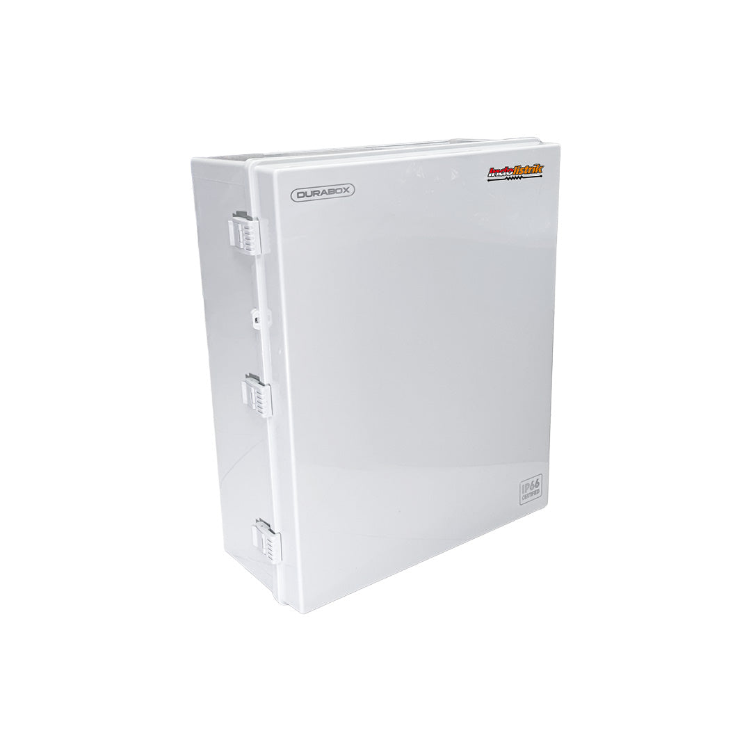Durabox Box Panel Plastik ABS 500x600x220 mm Abu-Abu Lengkap Base Plate