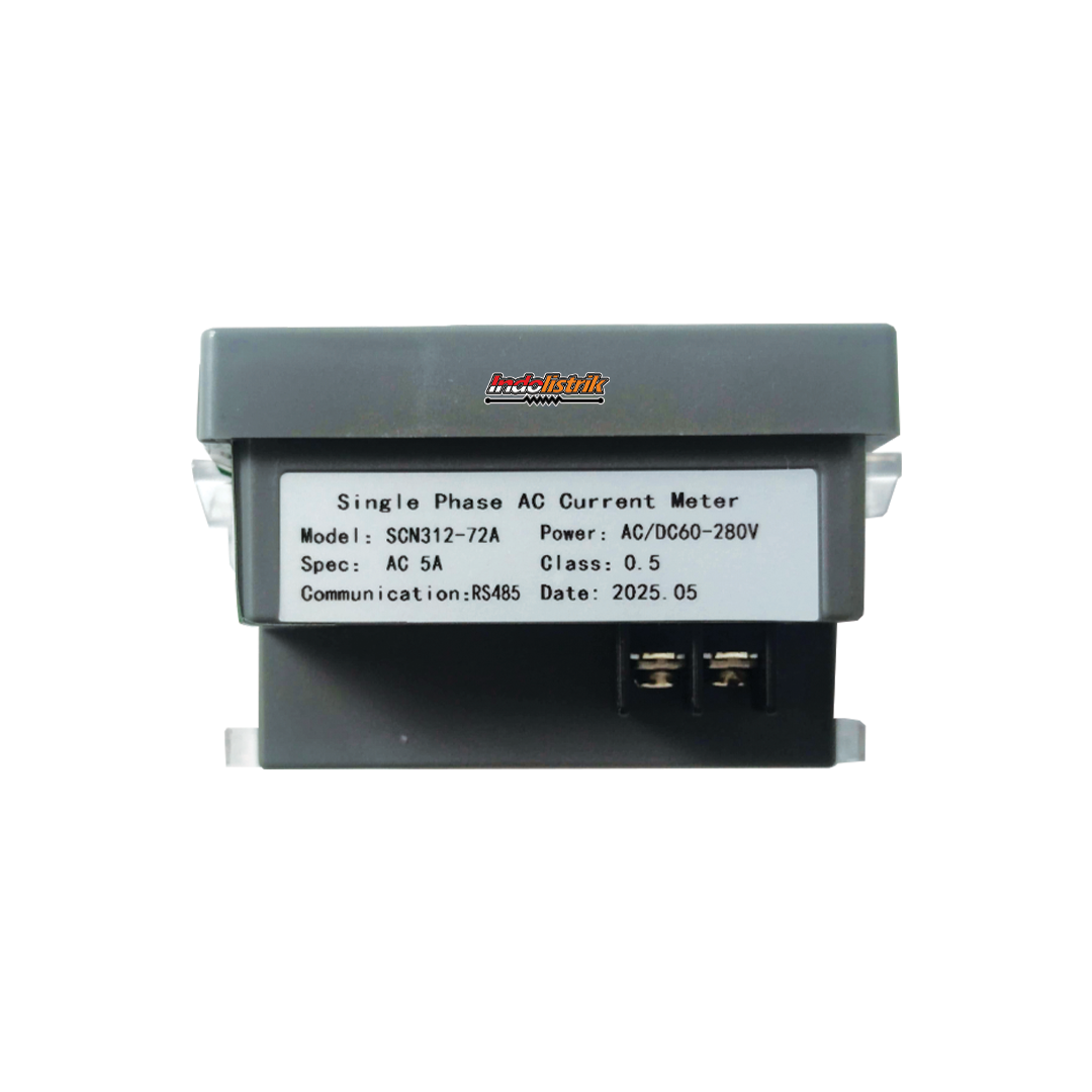 Ampere Meter Digital LED 1 Phase AC 72 x 72 SCN312 TAB