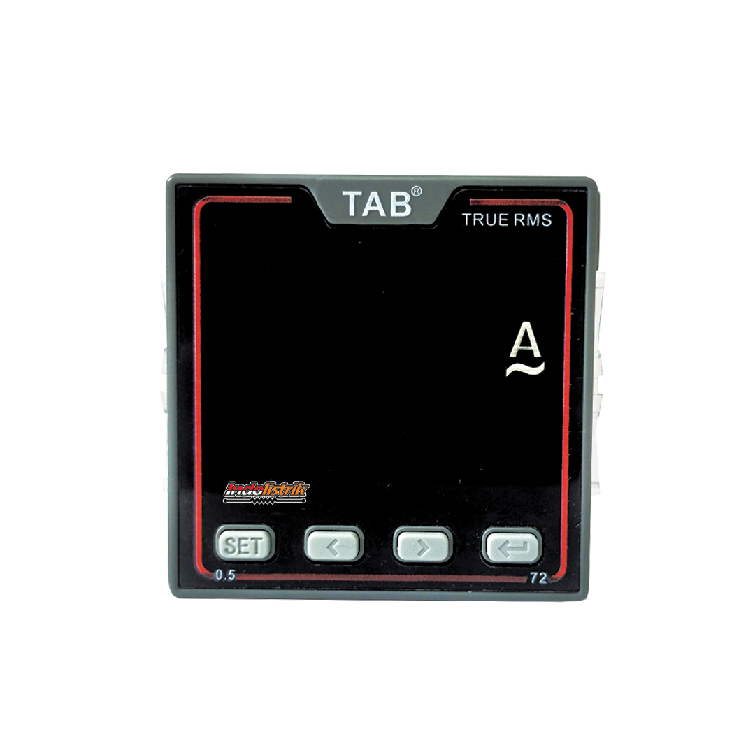 Ampere Meter Digital LED 1 Phase AC 72 x 72 SCN312 TAB