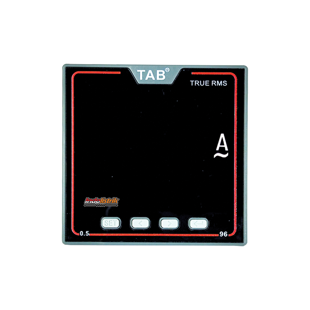 Ampere Meter Digital LED 1 Phase AC 96 x 96 SCN312 TAB