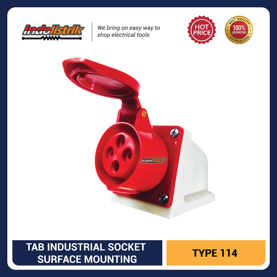 TAB Industrial Surface Mounting Socket CEE 114 (4P x 16 Ampere)