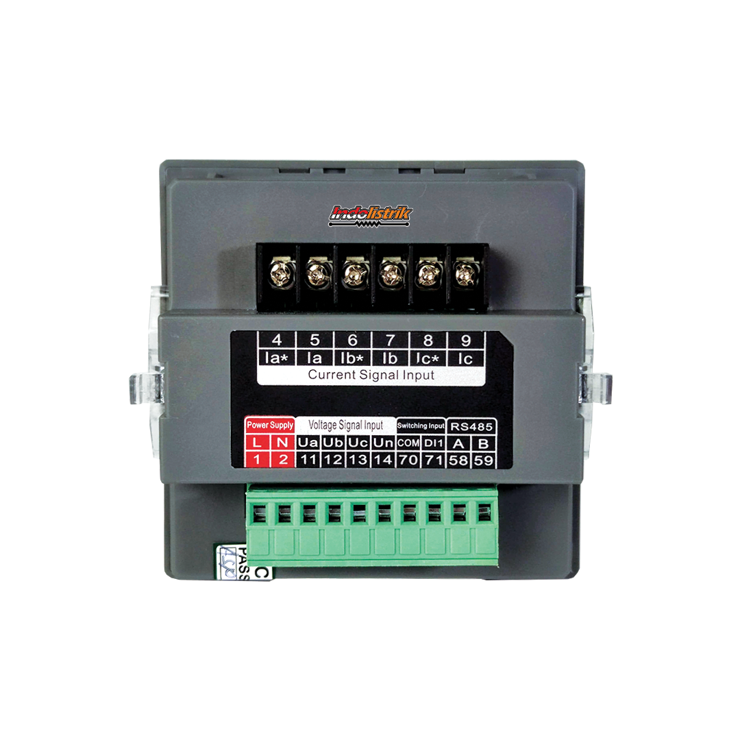 Power Multi Meter Digital LCD 3 Phase 96 x 96 SCN310 TAB