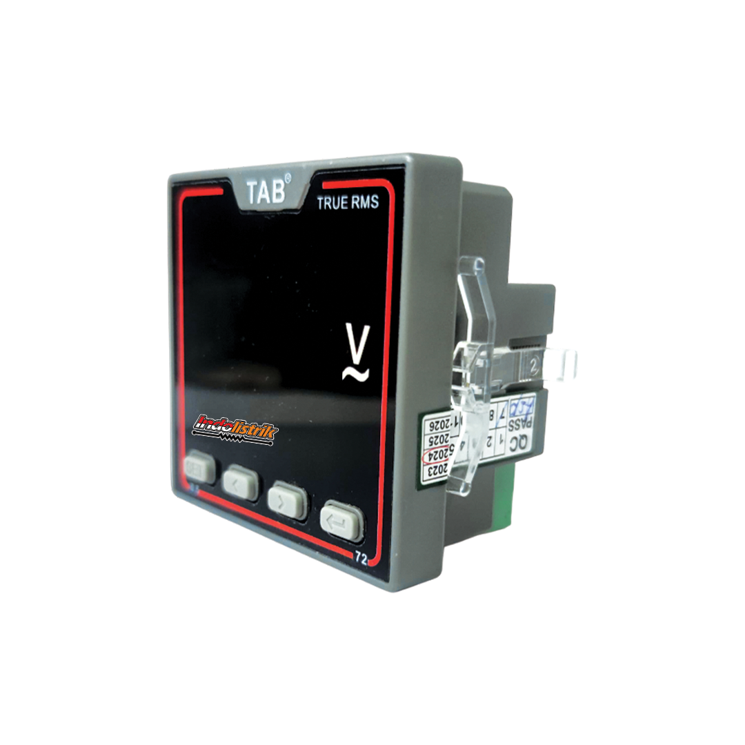 Voltmeter Digital LED 1 Phase AC 72 x 72 SCN312 TAB