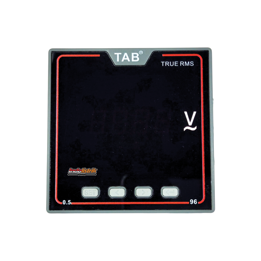 Voltmeter Digital LED 1 Phase AC 96 x 96 SCN312 TAB