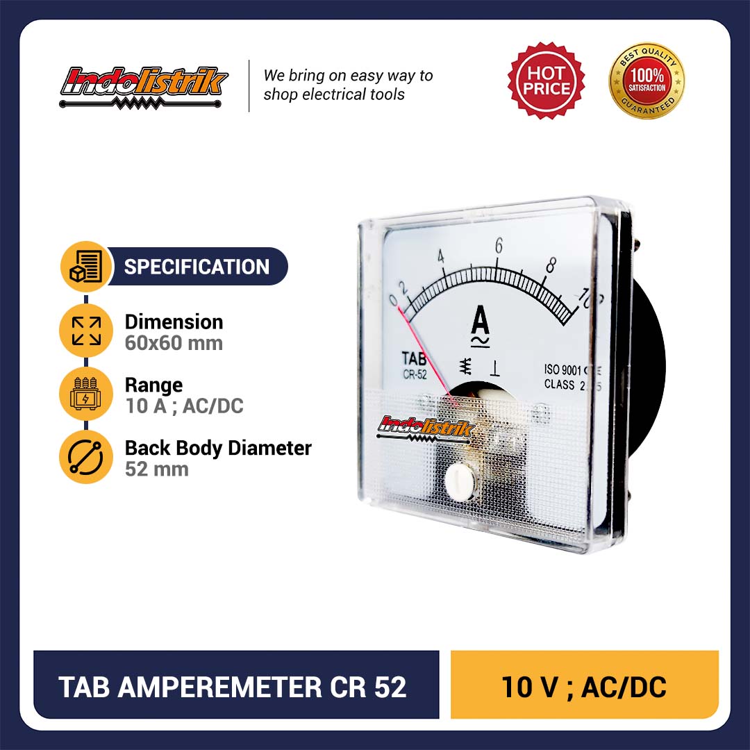TAB Ampere meter CR52 10A (AC/DC)