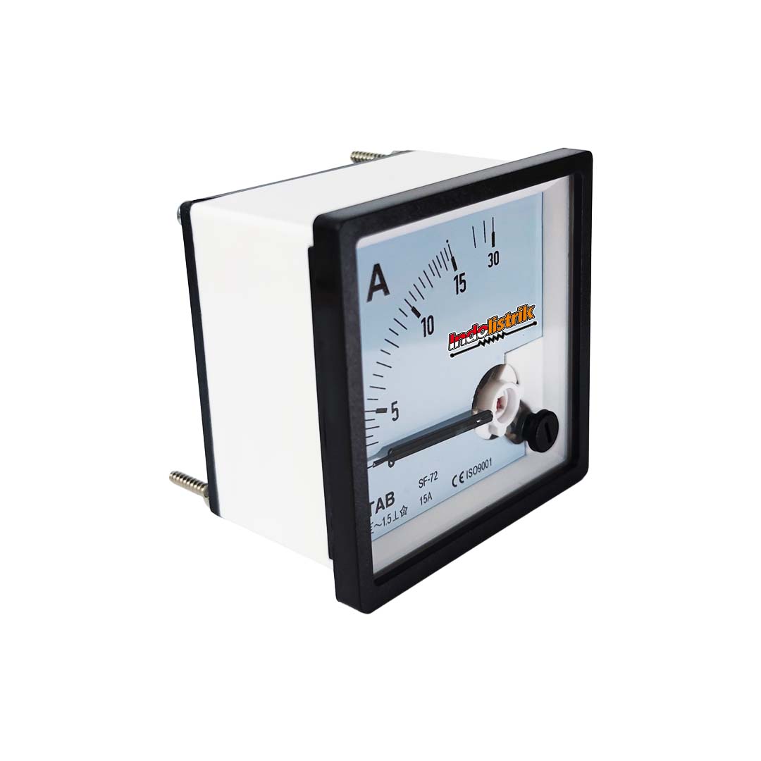 TAB Ampere Meter Analog Direct 72x72 15A