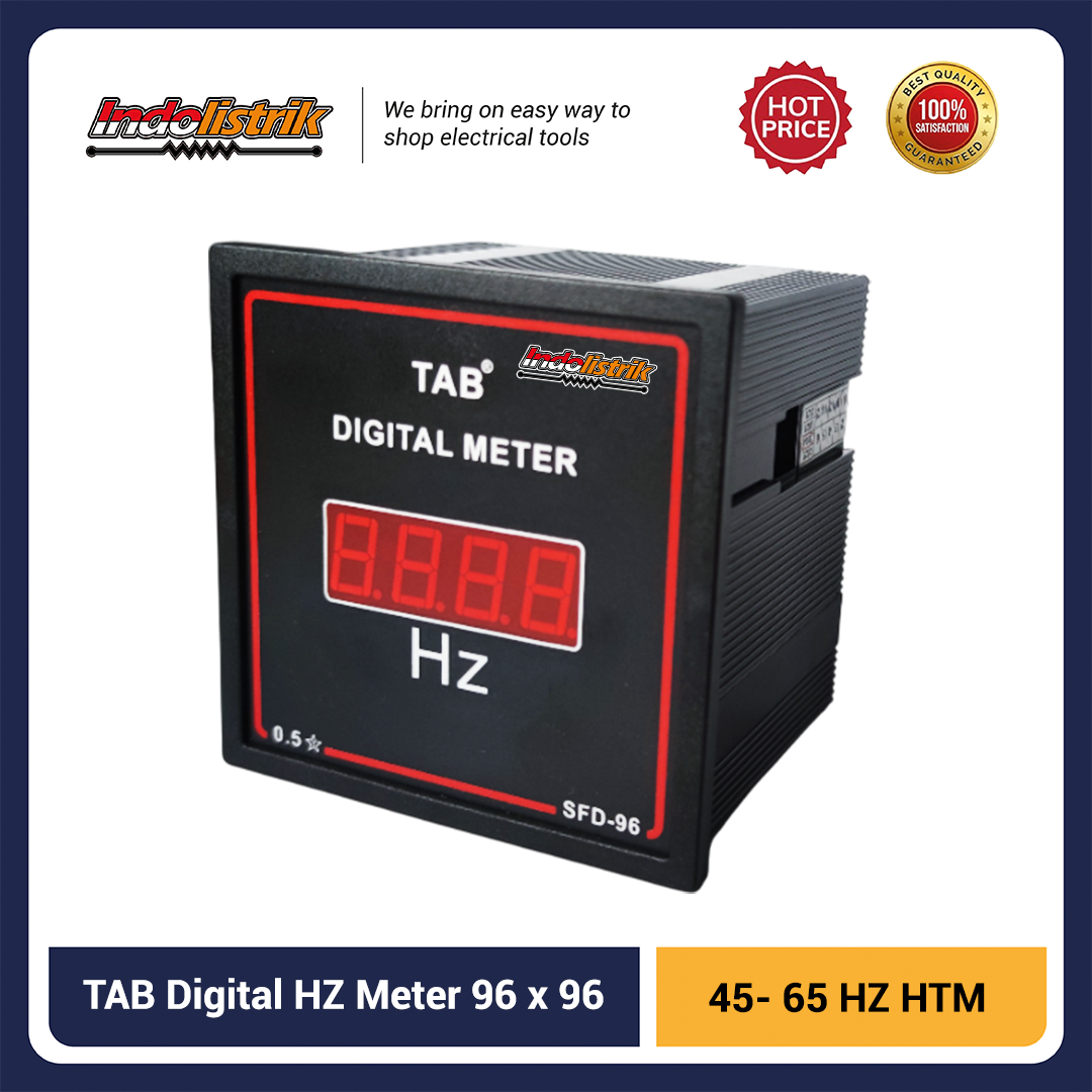 TAB Digital Frekuensi meter / HZ Meter 96x96 30-99Hz