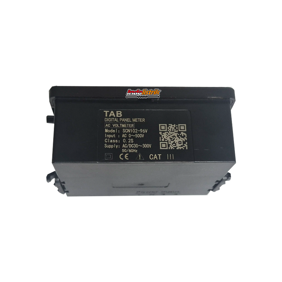 TAB Digital Voltmeter 96x96 SCN102-96V True RMS AC 0-500V Panel Meter