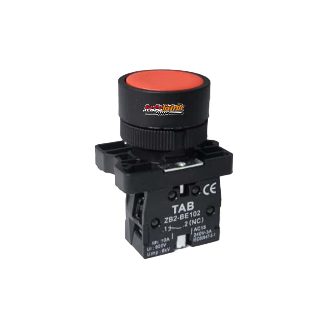 TAB Push Button XB2 EA42 Merah