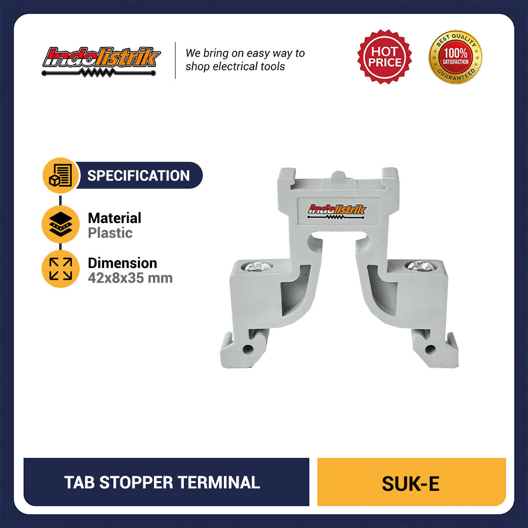 TAB Stopper Terminal SUK-E 42x8x35mm Stopper Terminal Listrik