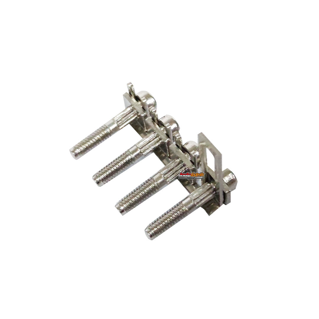 Jumper Terminal 4 Pole TAB SB4-RTK/S Tembaga Asli Kuat & Awet Panel Listrik