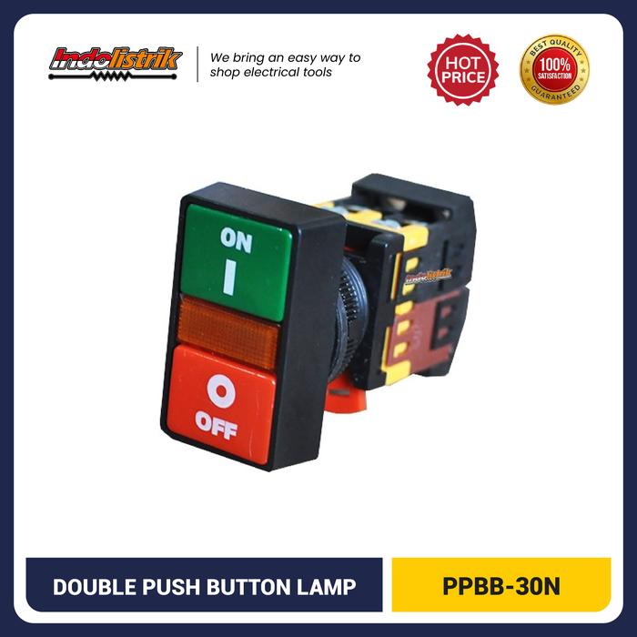 Double Push Button Lamp TAB 30mm PPBB-30N