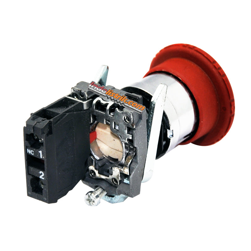 TAB Emergency Push Button Push Lock LAY4-BS542 Merah