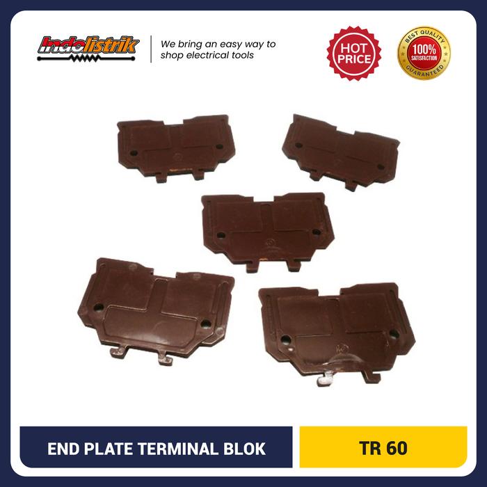 TAB End Plate Terminal Block TR 60 Coklat