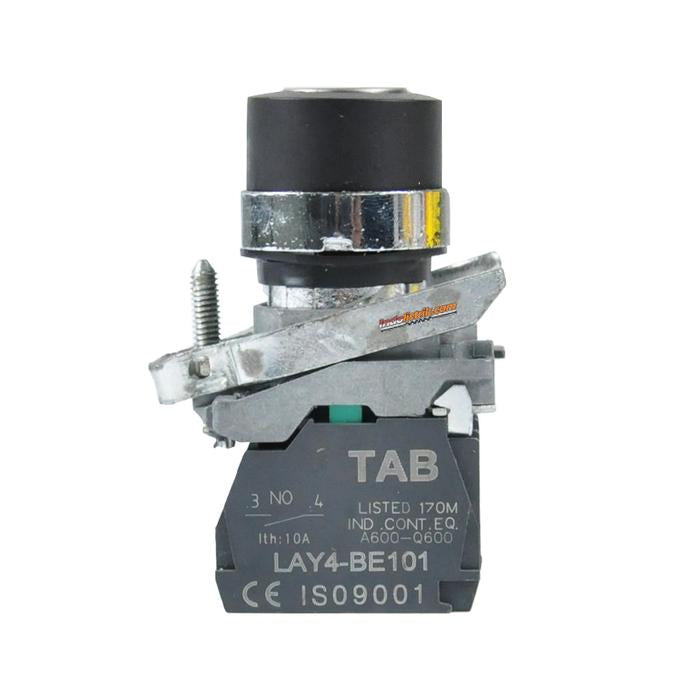 TAB Key-Selector Switch 3posisi Stay-Put 22mm LAY4-BG33