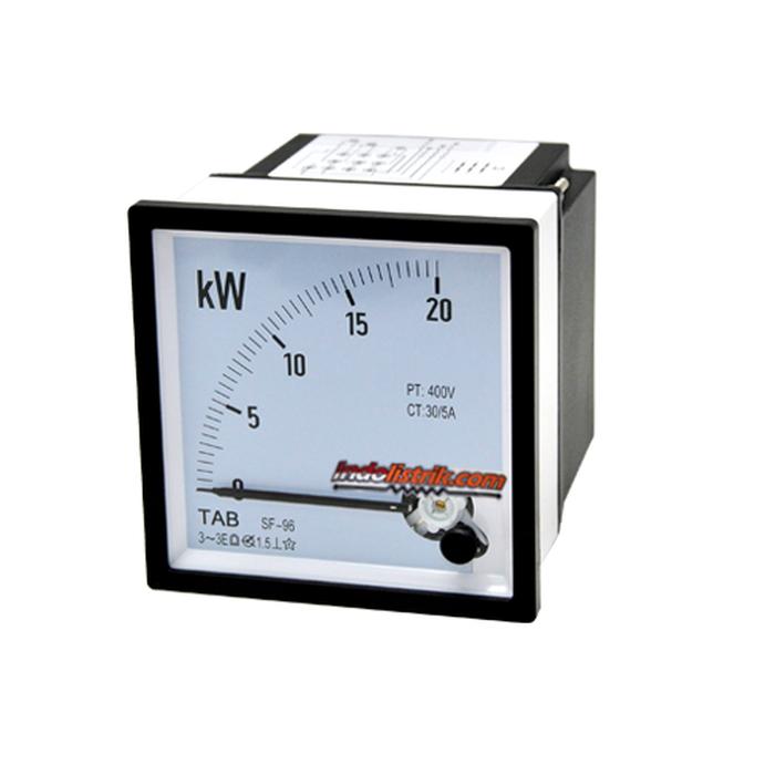 TAB  KW Meter 20 KW 96x96 Via CT 30/5A 3P4W