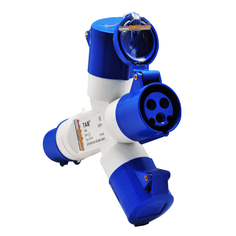 TAB Industrial Plug dan Socket Cabang 3 Type 1013 ( 3Pin x 16 Amp )