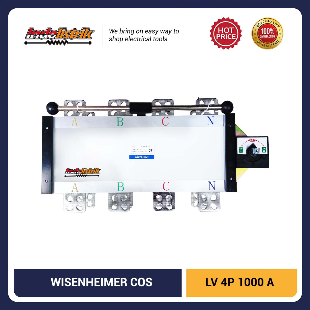 Wisenheimer Change Over Switch 4 pole 1000 Ampere Ohm Saklar COS Manual