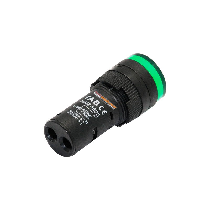 TAB Pilot Lamp LED 16mm AD22 16DS 220 VAC Hijau