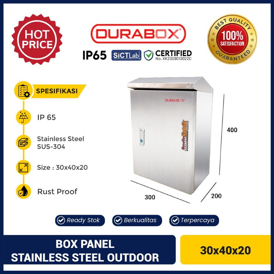 Box Panel Outdoor Topi 30x40x20 Durabox Panel Outdoor SOW-ST 30x40x20