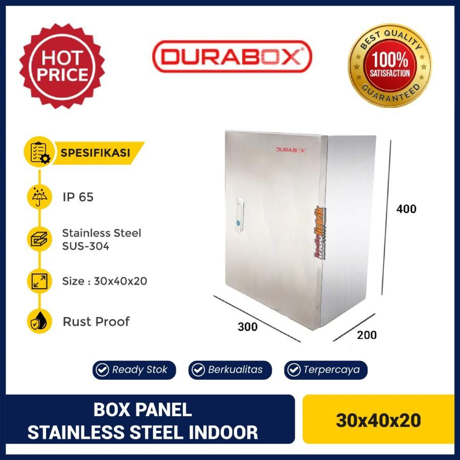 DURABOX Box Panel Listrik Stainless Steel Indoor Wall SIW-ST 30x40x20