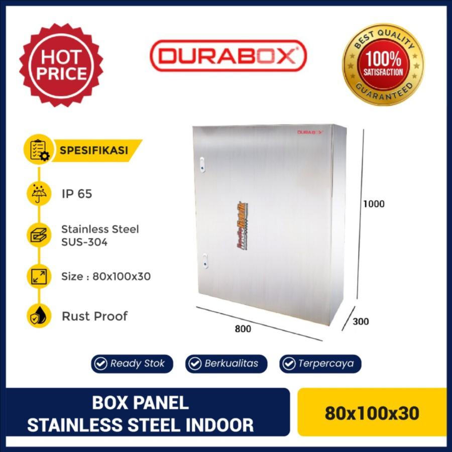 Box Panel Listrik Stainless Steel Indoor Wall SIW-ST 80x100x30 DURABOX