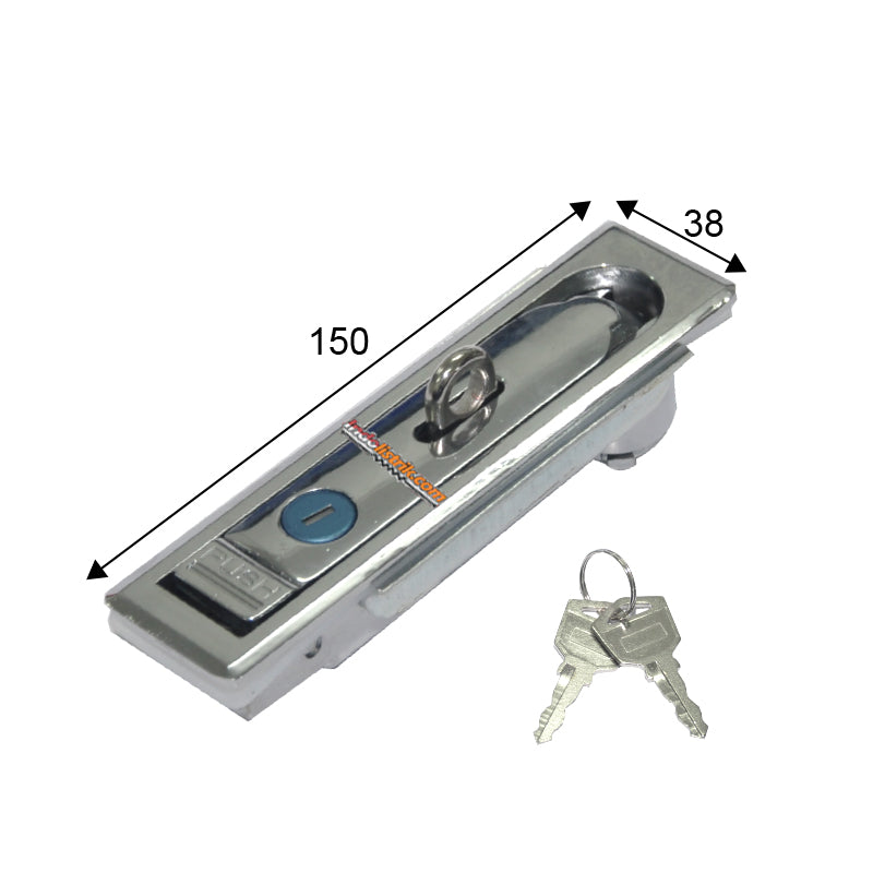 Haitan Kunci Panel MS 712-2-L (150mm) With Lock Mengkilap