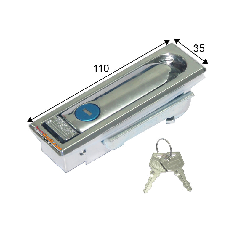 Haitan Kunci Panel MS 713-2 Mengkilap (110x35mm)