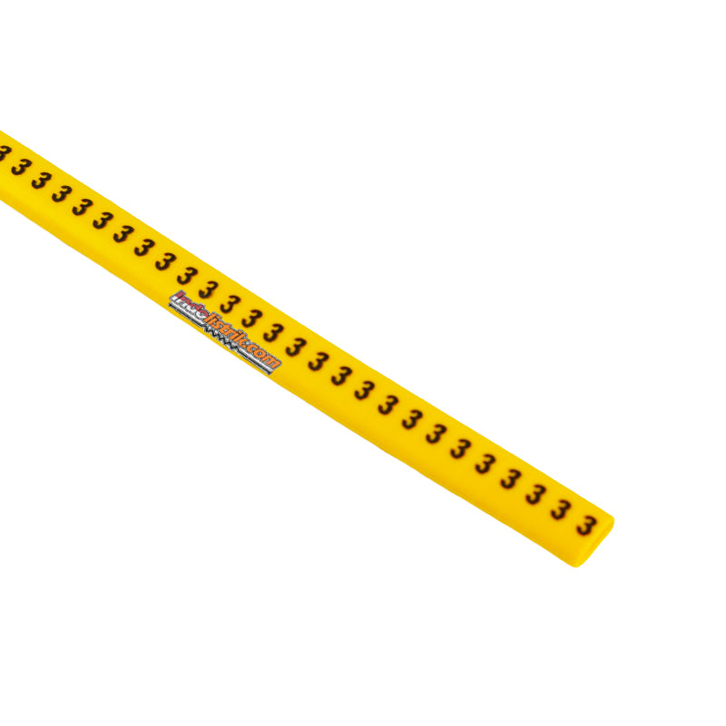 Nintoku Kabel Marker FM - 1 Angka 3 Oval Kuning