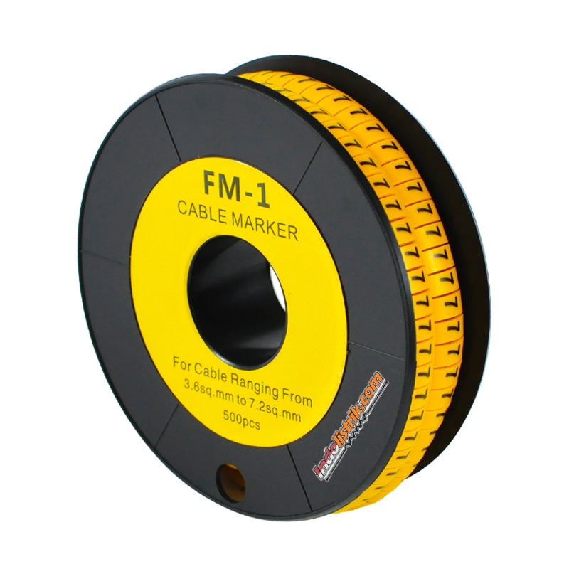 Nintoku Kabel Marker FM - 1 Angka 7 Oval Kuning
