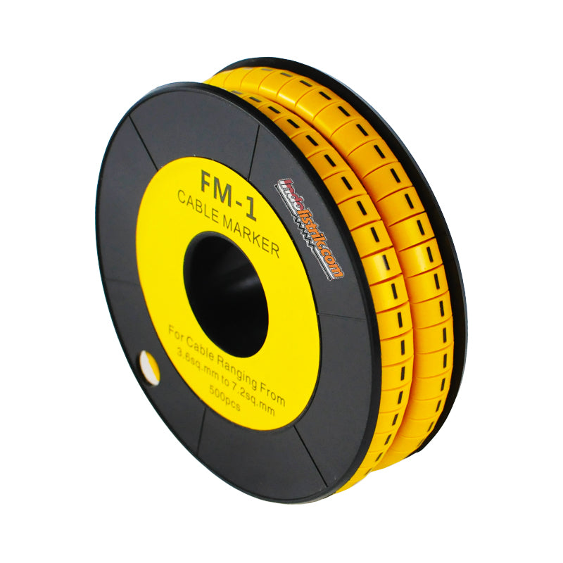 Nintoku Kabel Marker FM - 1 Symbol - Oval Kuning