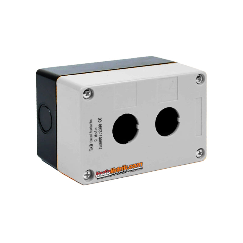 TAB Box Control 22mm 2 lubang putih
