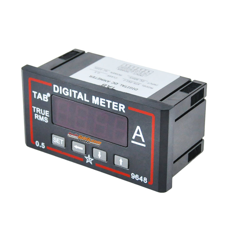 TAB Ampere Meter Digital DC 96x48 via shunt 60mV