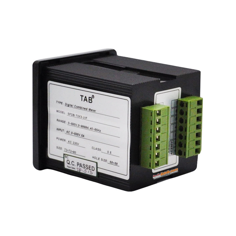 TAB Digital Multi meter 72x72 VAF 1phase