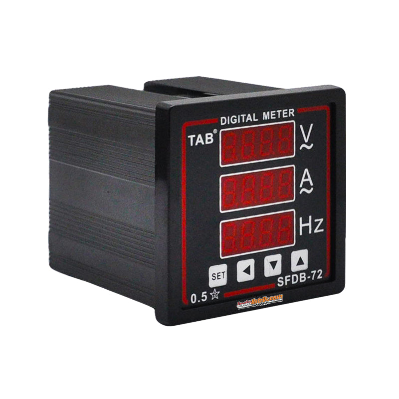 TAB Digital Multi meter 72x72 VAF 1phase