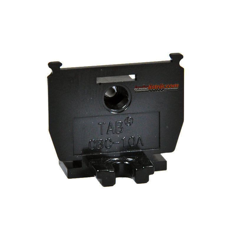 TAB End Plate Terminal Block CBC 10 Hitam (Model Kasuga)