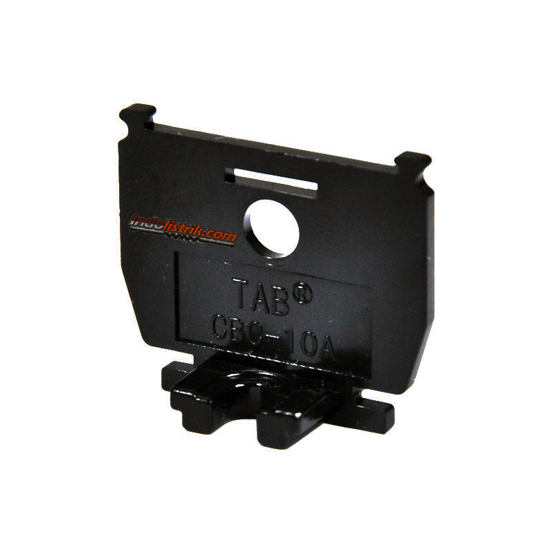 TAB End Plate Terminal Block CBC 10 Hitam (Model Kasuga)