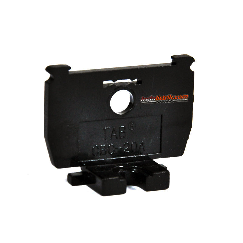 TAB End Plate Terminal Block CBC 20 Hitam (Model Kasuga)